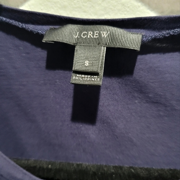 J.crew Side Tie Navy Blue Tee - Picture 5 of 7